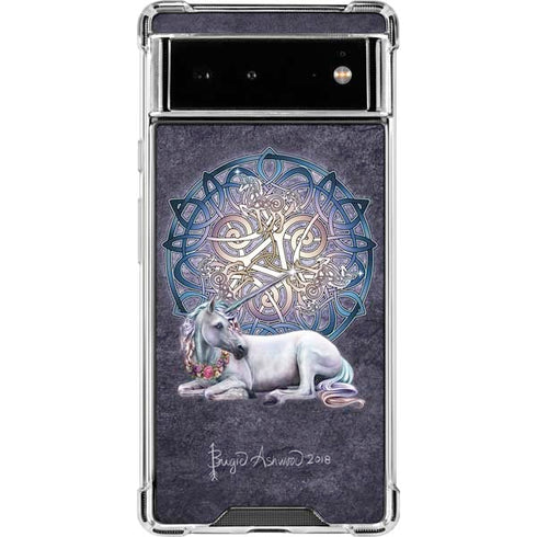 Brigid Ashwood Celtic Unicorn Google Pixel 6 Clear Case